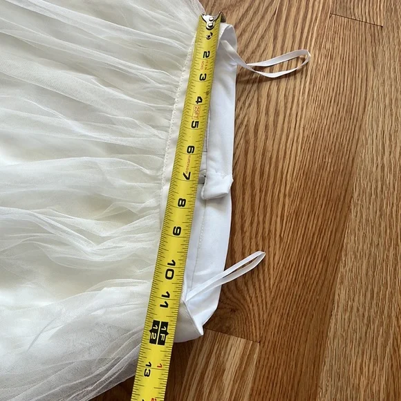 NWT BHLDN Leena Tulle Midi Skirt Ivory Sizes 0, 2, 4, - Picture 8 of 17
